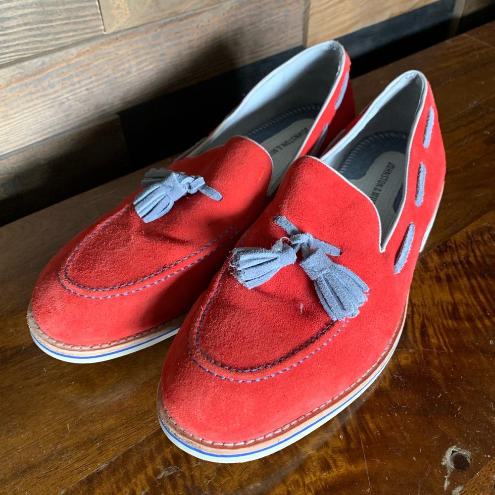 Johnston & Murphy Red Suede Loafer